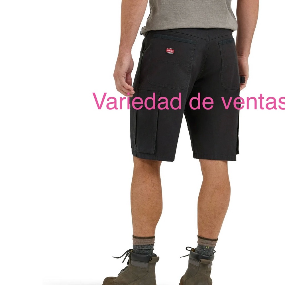 Men's Black Cargo Shorts